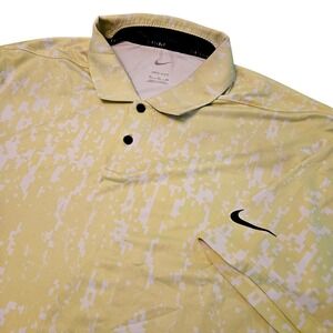 Nike Men's XL Vapor Graphic Golf Polo Shirt Light Lemon Twist‎